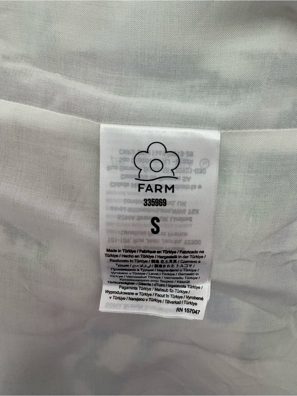 Farm Rio Oft-White Flower Tapestry Mini Dress - Picture 5 of 5
